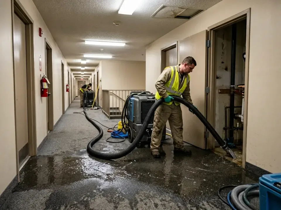 multi-unit-apartment-hallway-f-005 — frequently asked questions, Emergency Burst Pipe Water Extraction & Removal in Union, OR